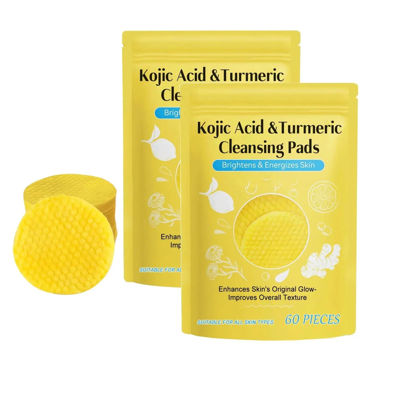 Turmeric Glow Cleansing Pads Mavonam