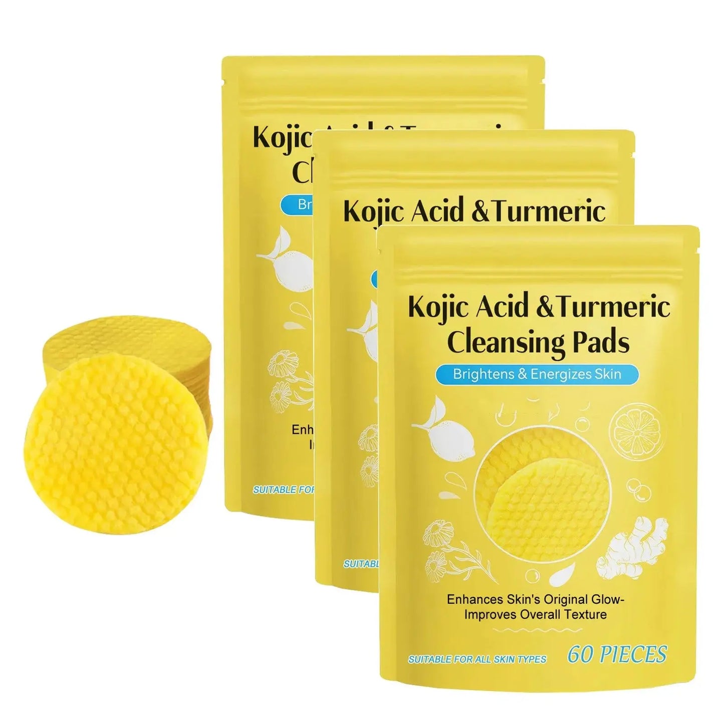 Turmeric Glow Cleansing Pads Mavonam