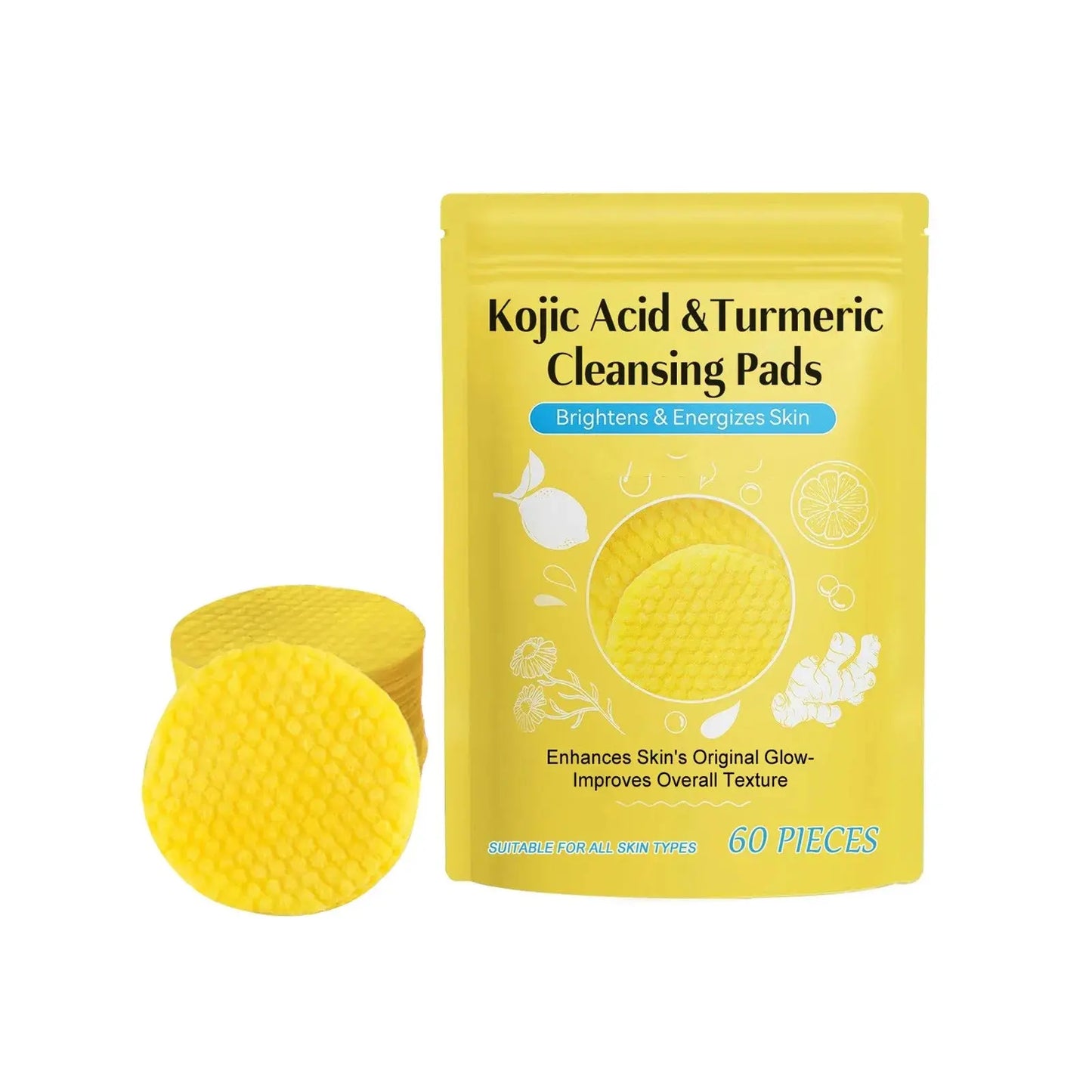 Turmeric Glow Cleansing Pads Mavonam